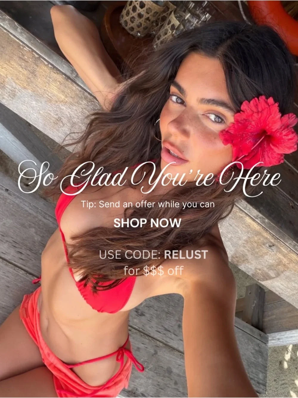 HOAKA SWIMWEAR Pink Bikini Bottoms Small